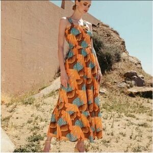 Cleobella Floral Maxi Dress Size S